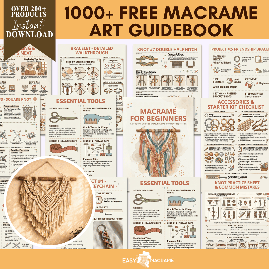 1000+ Free Macrame Art Guidebook